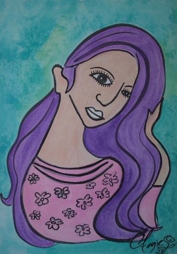 Mujer Morada.