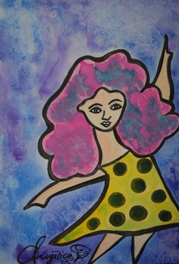 Niña bailando.